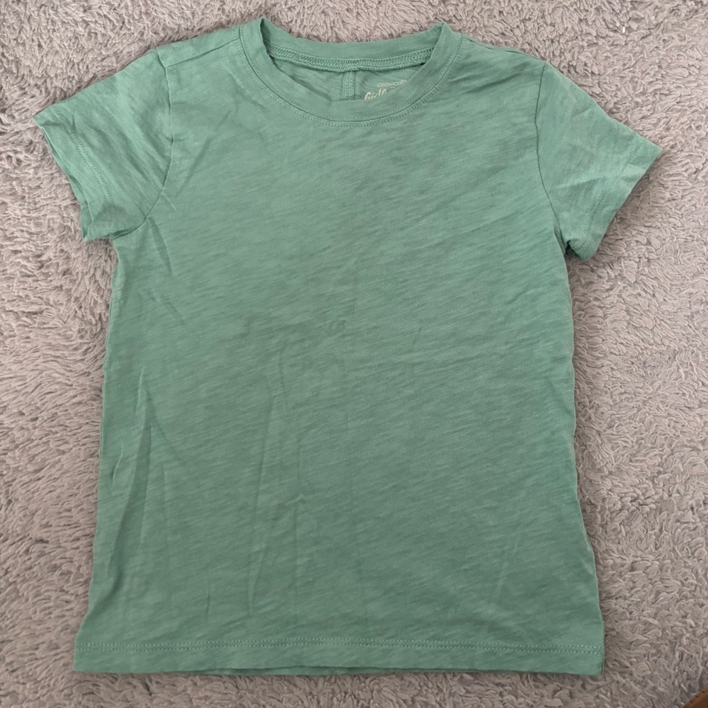 Crewcuts Mint Green Short Sleeve Crewneck Tee